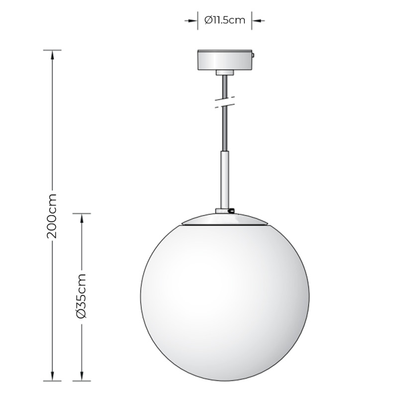 Specification Image for BEGA 66105 Pendant