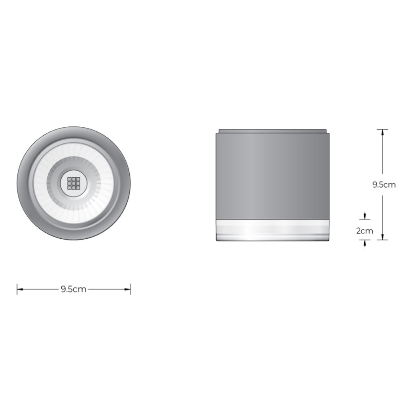 Specification Image for BEGA 66055 LED Outdoor Ceiling Light