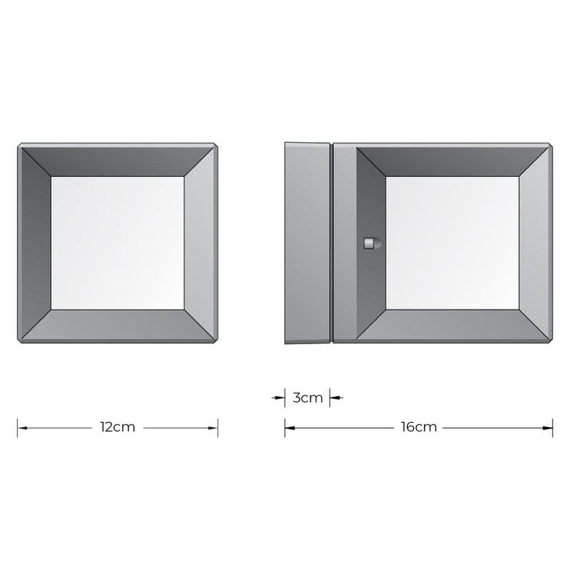 Specification Image for BEGA 22423 LED Outdoor Wall Light