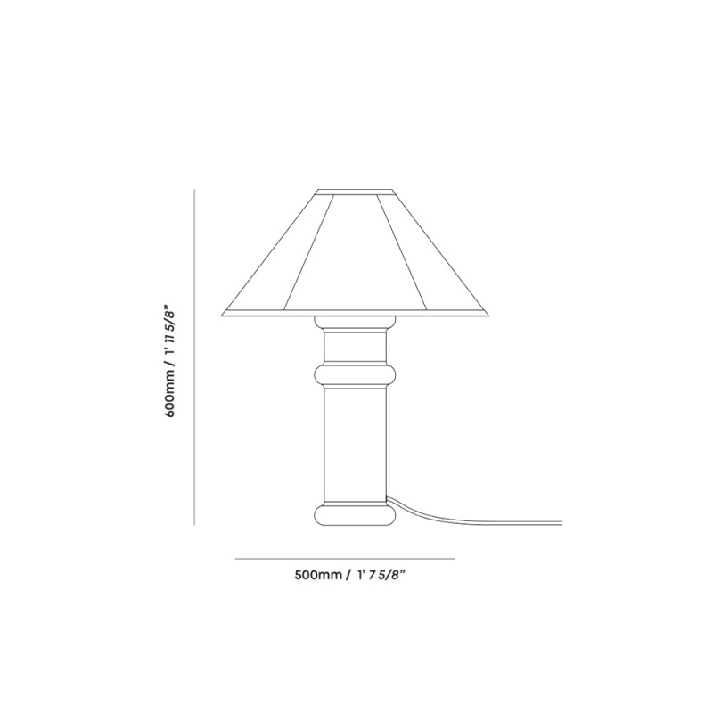 Specification Image for Tala Heath Table Lamp