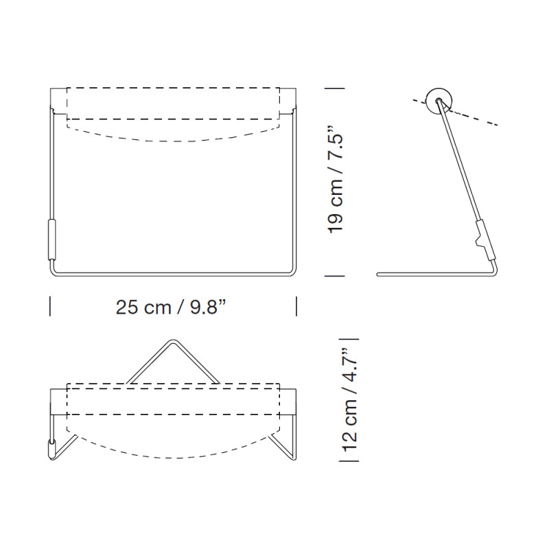 Specification Image for Santa & Cole Lamparaprima LED Table Wall Lamp