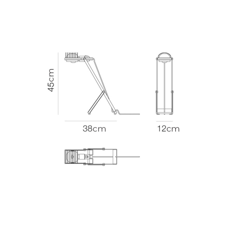 Specification Image for Artemide Sintesi Table Lamp