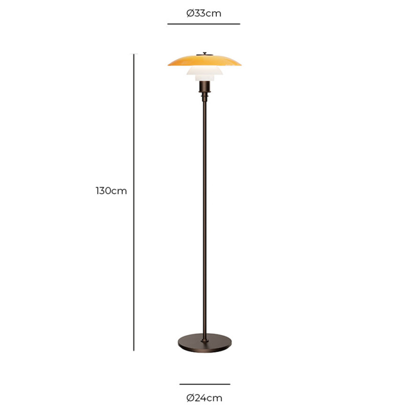 Specification image for Louis Poulsen PH 3½-2½ Floor Lamp Centenary Edition
