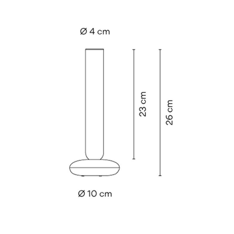 Specification Image for Vibia Alba LED Portable Lamp