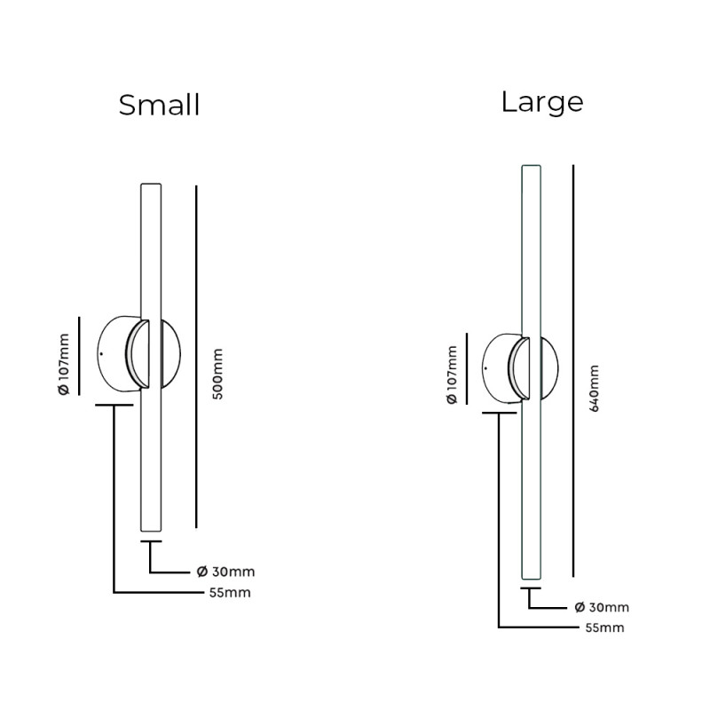 Specification Image for Tala Kilter II Wall Light