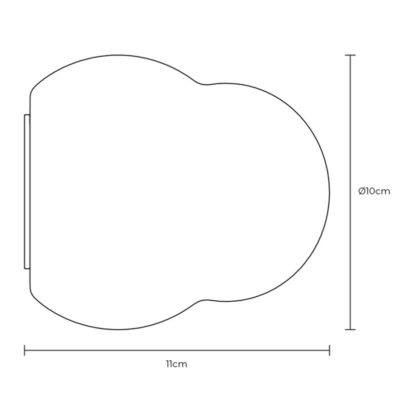 Specification Image for Pholc Fall Wall Light