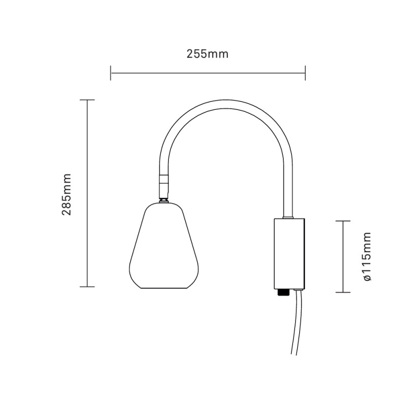 Specification Image for Nuura Anoli Spot Wall Light