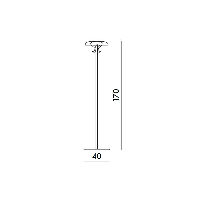 Specification Image for Kartell Alta Tensione Coat Stand