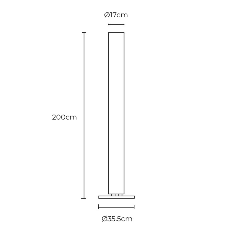 Specification Image for Flos Stylos Floor Lamp