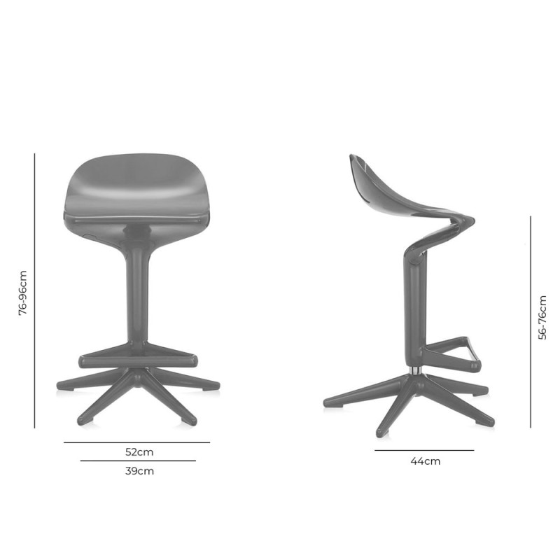 Specification Image for Kartell Spoon Stool