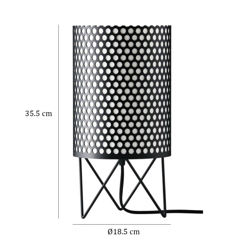 Specification Image for Gubi Pedrera ABC Table Lamp