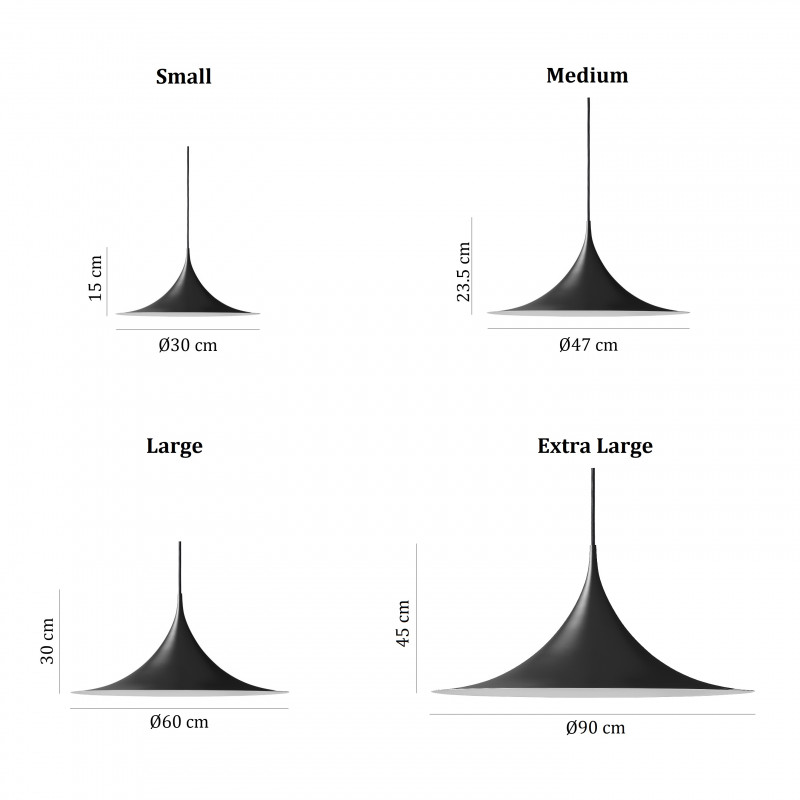 Specification Image for Gubi Semi Pendant