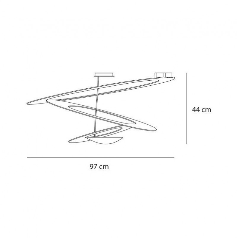 Specification image for Artemide Pirce Ceiling light
