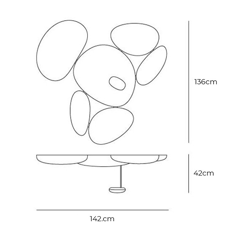 Specification Image for Artemide Skydro LED Ceiling Light