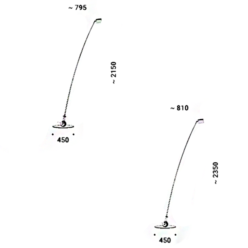 Davide Groppi Sampei LED Floor Lamp - Specification