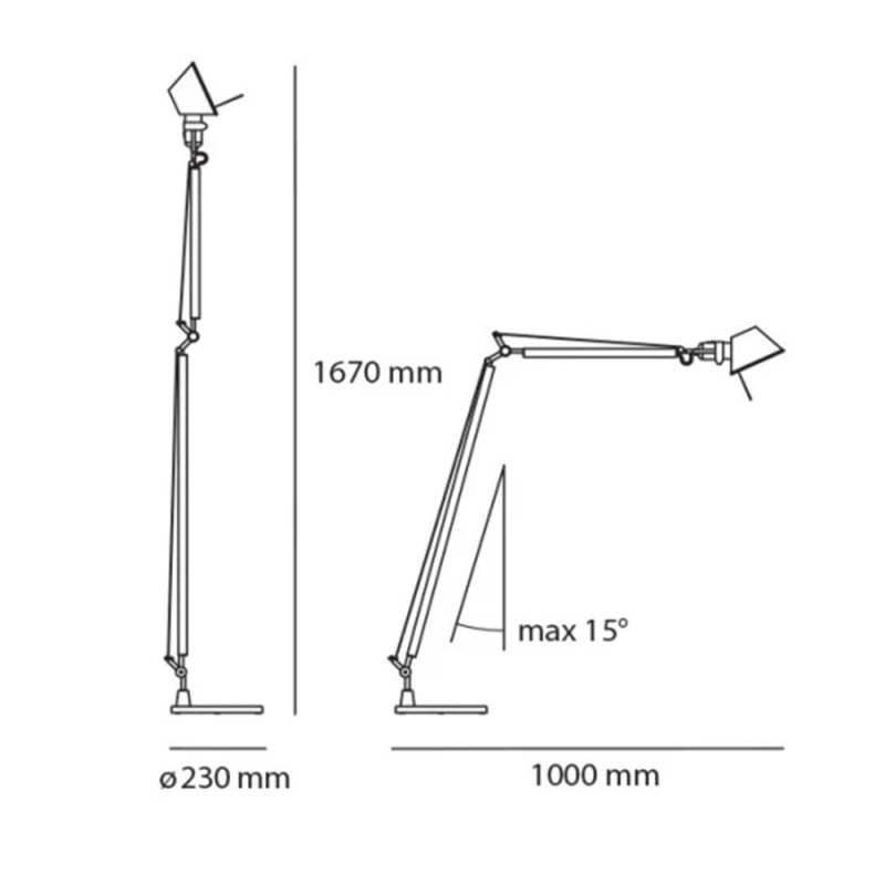 Specification Image for Artemide Tolomeo Lettura LED