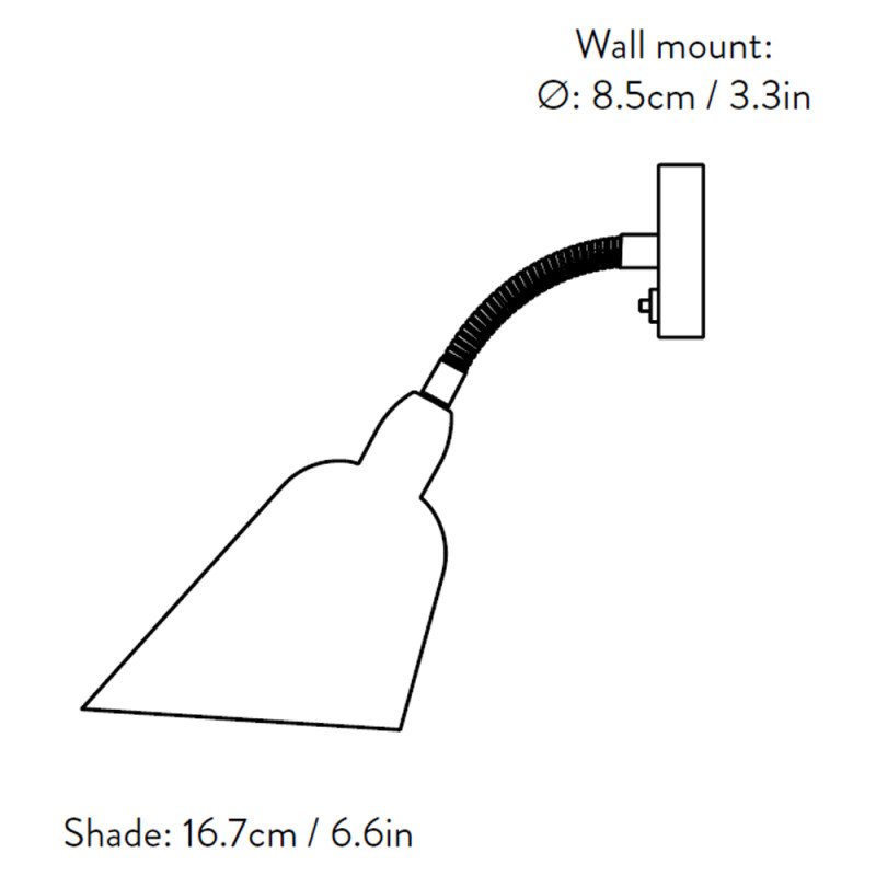 Specification Image for &Tradition Bellevue Wall Lamp