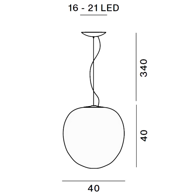 Specification Image for Foscarini Rituals XL Suspension