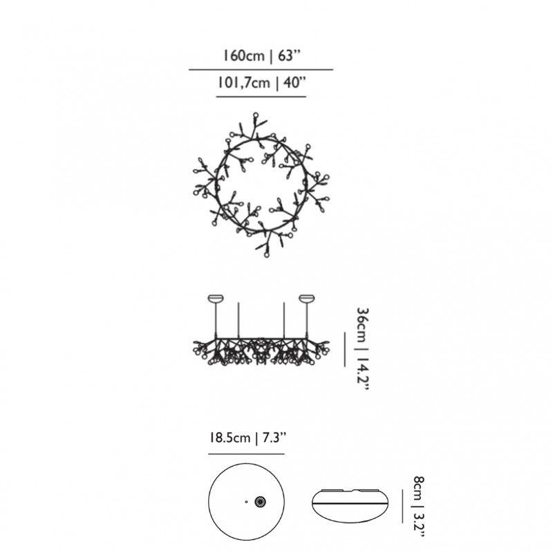 Specification Image for Moooi Heracleum III The Small Big O LED Suspension