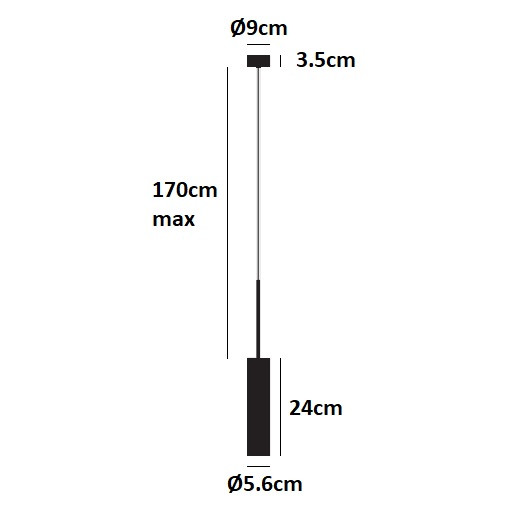 Specification Image for Catellani & Smith Lucenera 504 LED Pendant Light Specification 