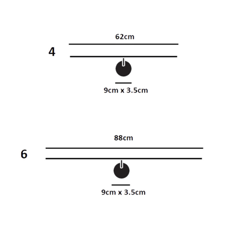 Specification Image for Catellani & Smith Light Stick CW LED Wall Light