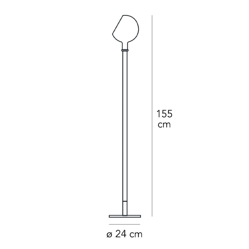 Specification Image for Fontana Arte Parola Floor Lamp
