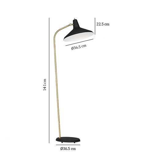 Specification Image for Gubi G-10 Floor Lamp