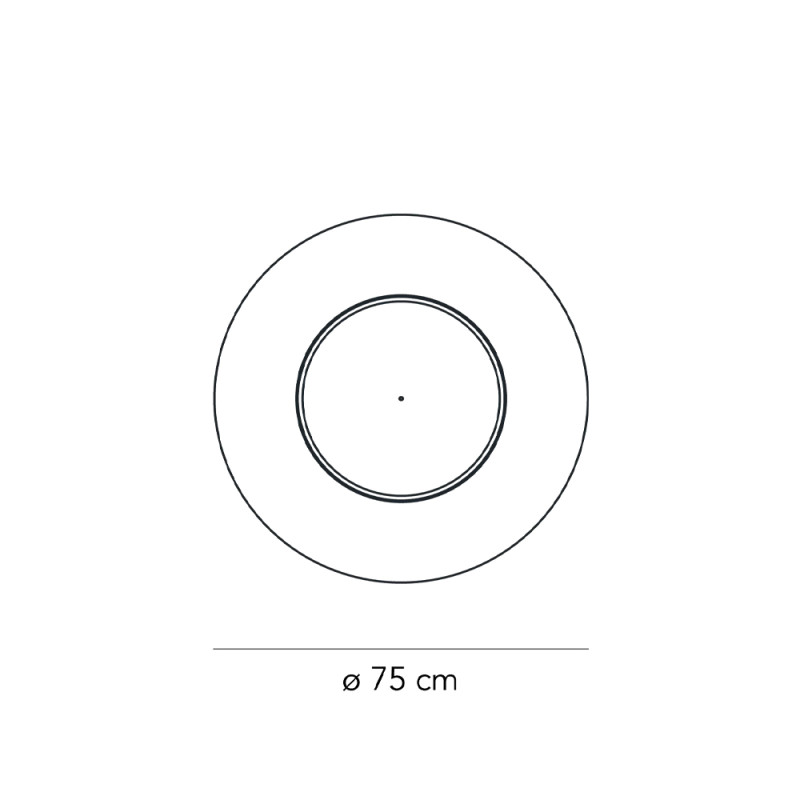 Specification Image for Fontana Arte Lunaire LED Ceiling / Wall Light