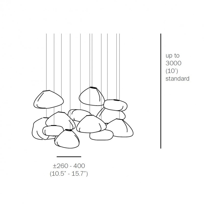 Specification image for Bocci 73 Series Chandelier