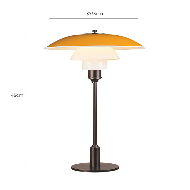 Specification Image for Louis Poulsen PH 3½-2½ Table Lamp