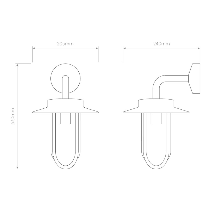Specification Image for Astro Montparnasse Exterior Wall Light