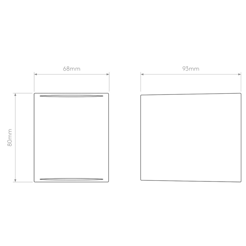 Specification Image for Astro Chios 80 Wall Light