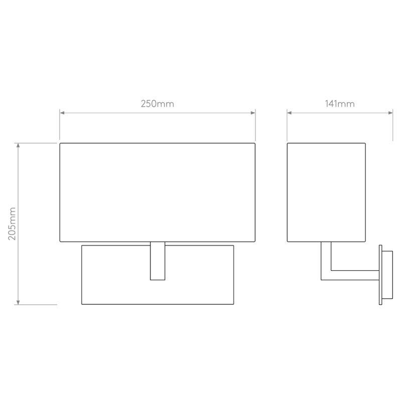 Specification Image for Astro Park Lane Wall Light