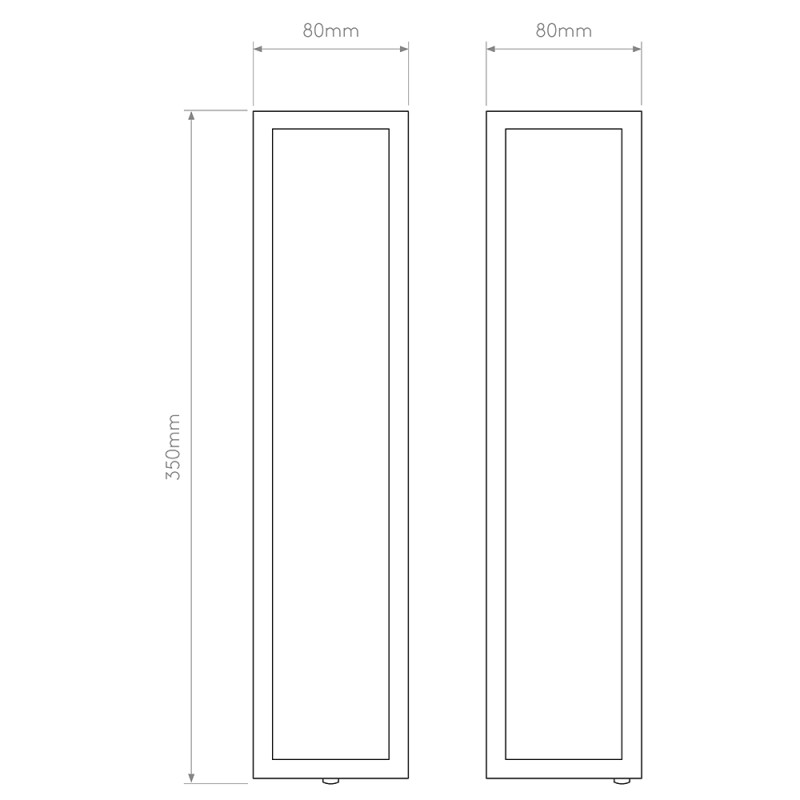 Specification Image for Astro Salerno Exterior Wall Light 