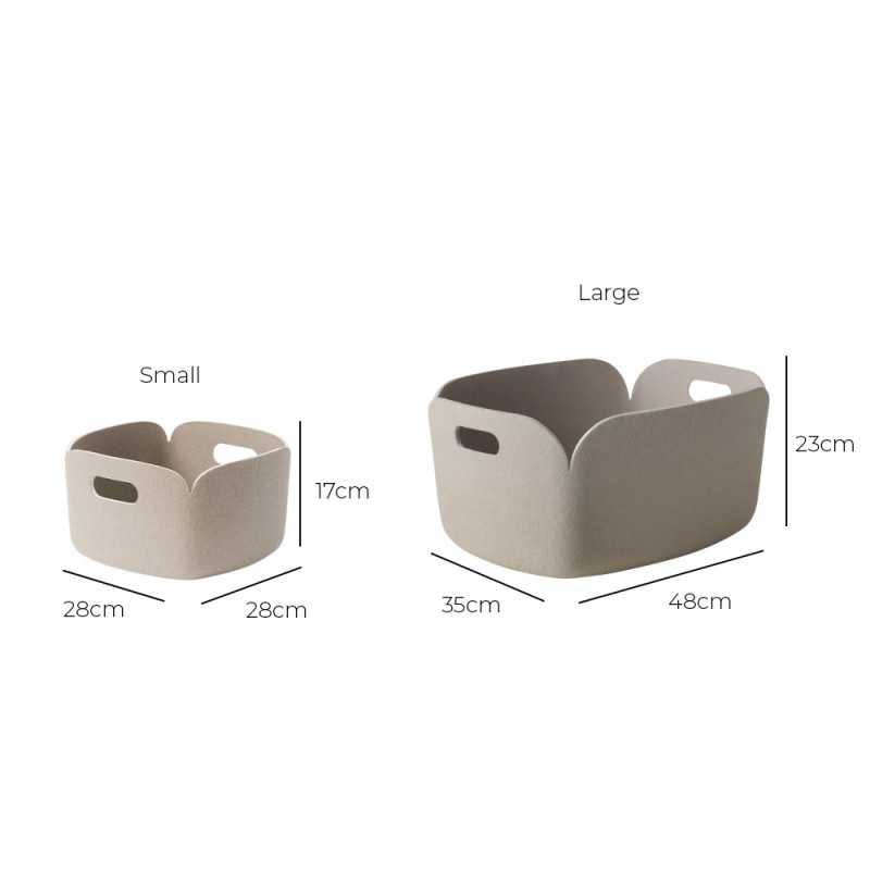 Specification image for Muuto Restore Basket 
