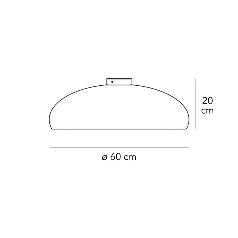 Specification Image for Fontana Arte Pangen Ceiling Light