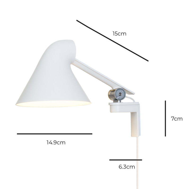 Specification Image for Louis Poulsen NJP LED Wall Lamp