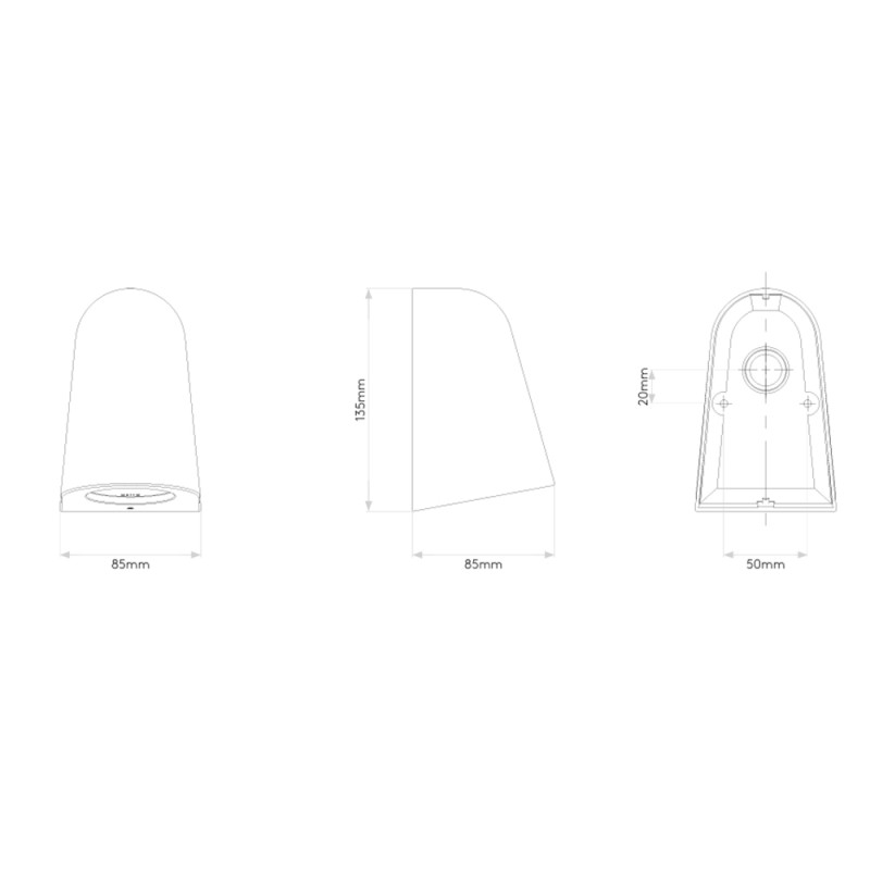 Specification Image for Astro Mast Outdoor Wall Light