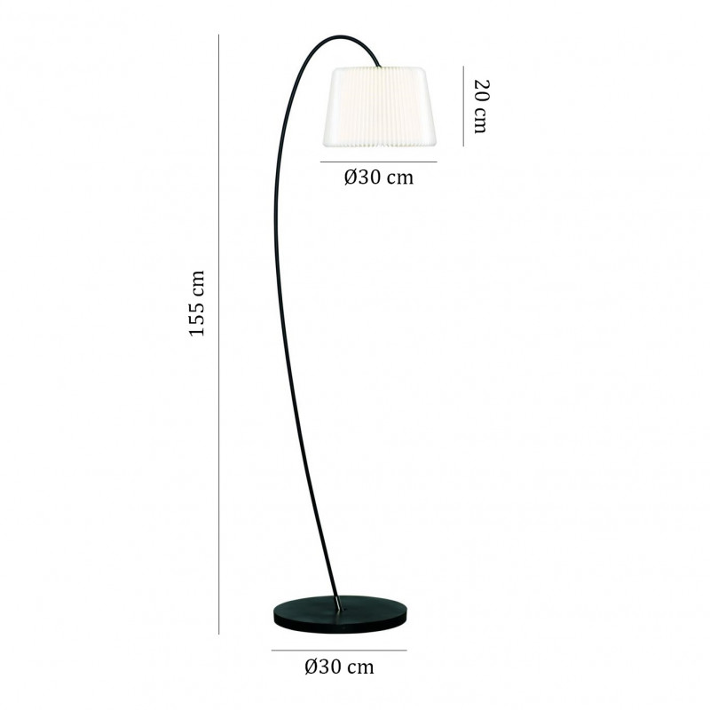 Specification Image for Le Klint Snowdrop 320 Floor Lamp