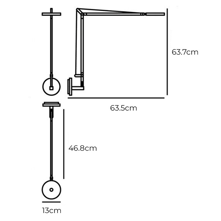Specification Image for Artemide Demetra LED Wall Light with Movement Detector