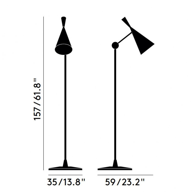 Specification Image for Tom Dixon Beat Floor Lamp