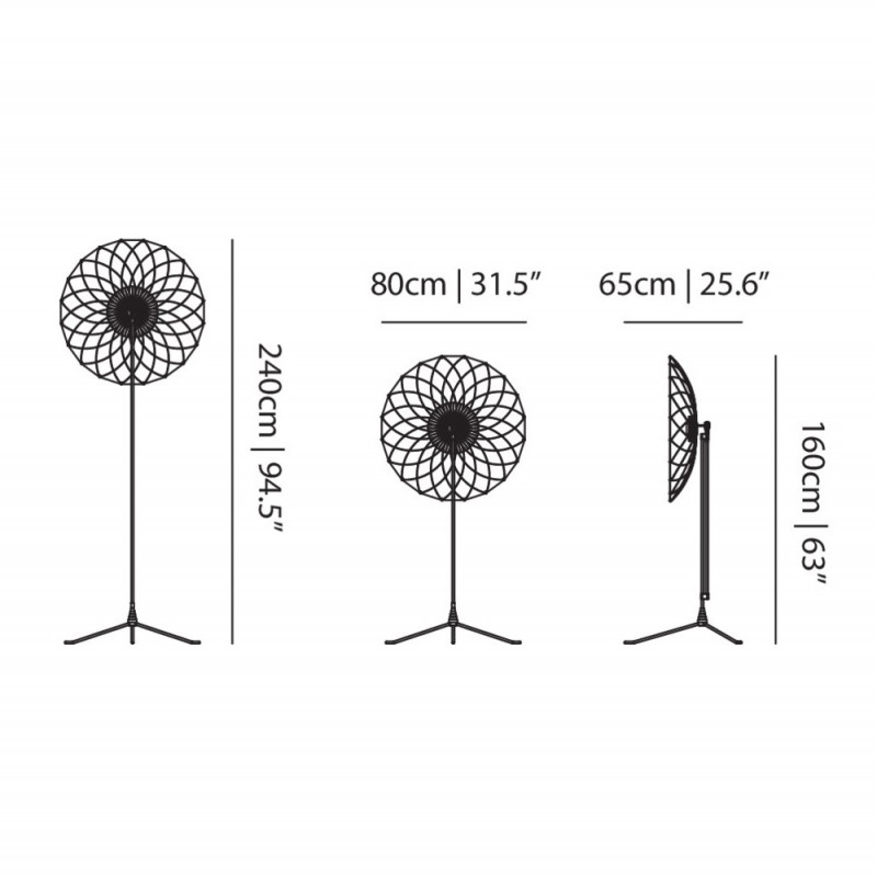 Specification Image for Moooi Filigree Floor Lamp