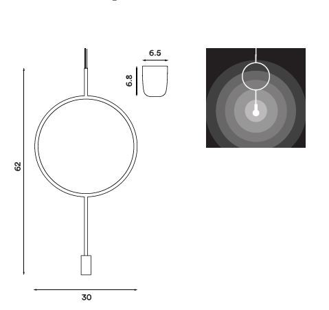 Specification Image for Northern Circle Pendant