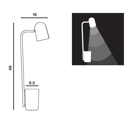 Specification Image for Northern Buddy Table Lamp