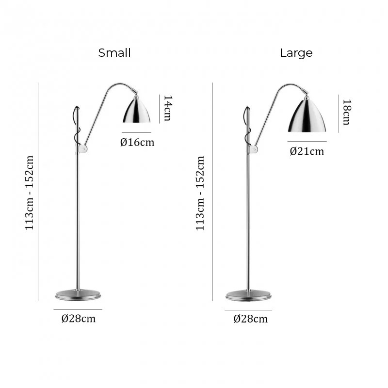Specification Image for Bestlite BL3 Floor Lamp