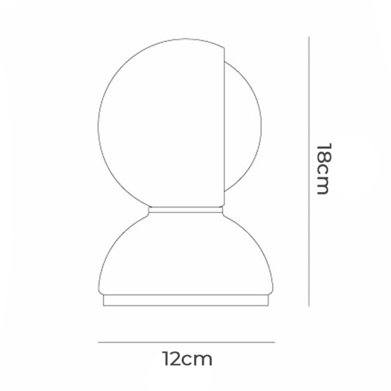 Specification Image for Artemide Eclisse Table Lamp