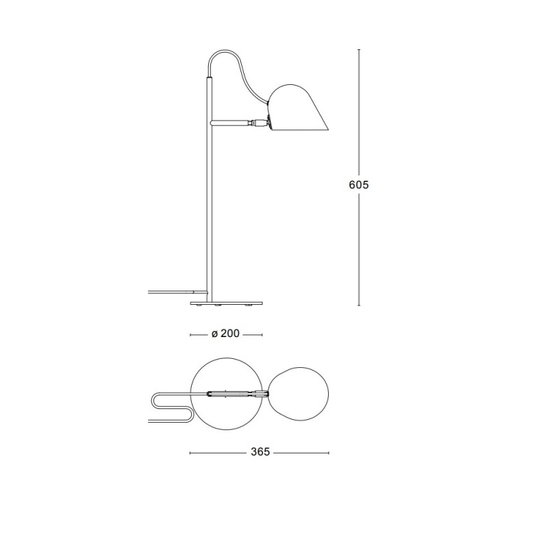 Specification Image for Orsjo Streck Table Lamp