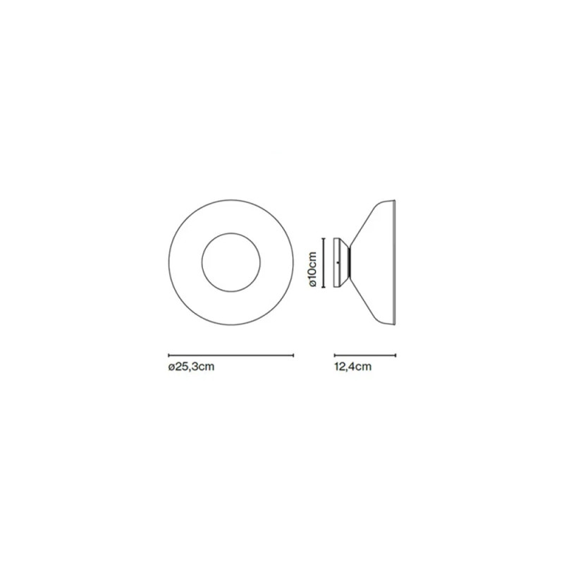 Specification Image for Marset Aura Plus LED Wall Light