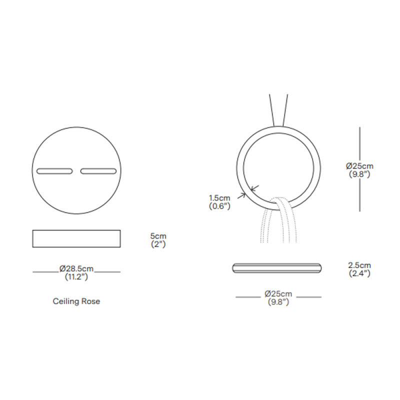 Specification Image for Resident Circus 250 LED Pendant Light
