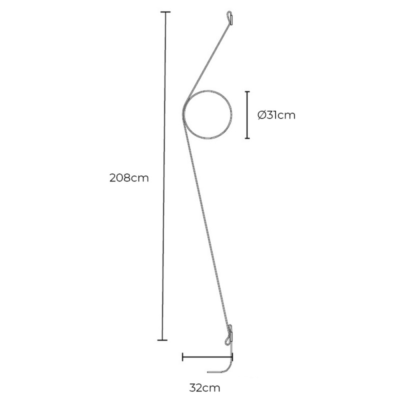 Specification Image for Flos Wirering LED Wall Light